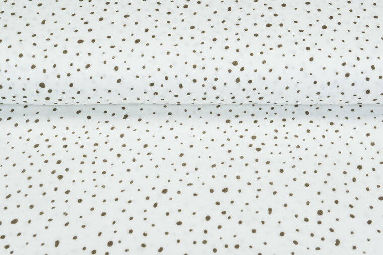 Katoenen Mousseline bedrukt Dots