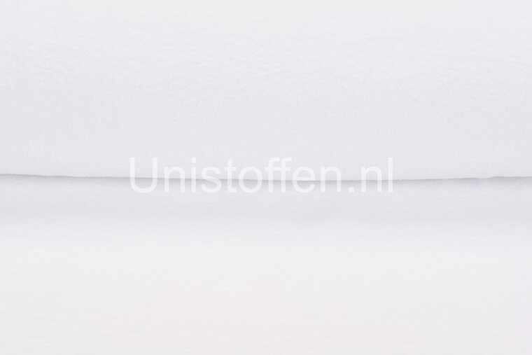 Katoenen Fleece wit