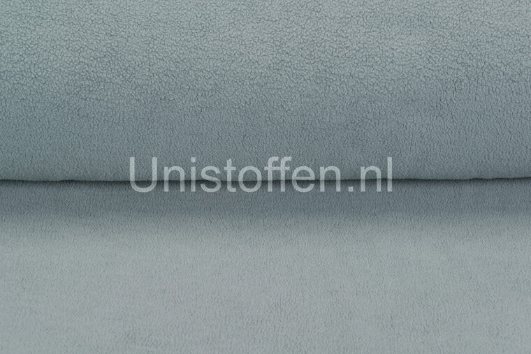 Katoenen Fleece donkermint