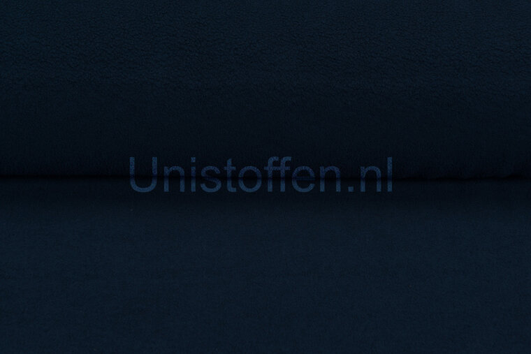 Katoenen Fleece donkerblauw