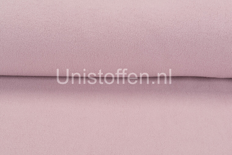 Katoenen Fleece donkerroze