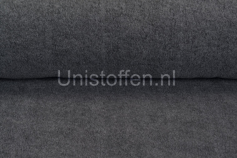 Katoenen Fleece donkergrijs