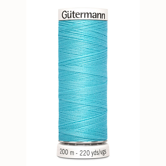 G&uuml;termann universeel naaigaren blauw turquoise