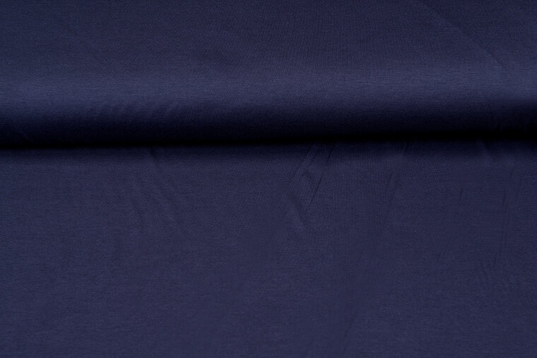 Viscose jersey donkerblauw-paars
