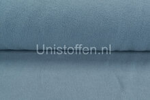 Katoenen Fleece metaal blauw