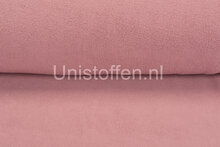 Katoenen Fleece oud roze