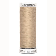 G&uuml;termann universeel naaigaren beige