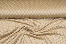 Minky fleece beige-goud