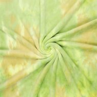 Alpenfleece Tie Dye lime groen