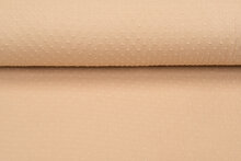 Baumwoll Musselin bedruckt bedrukt Dobby dunkelbeige