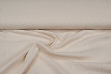 Katoenen mousseline bedrukt Dobby beige