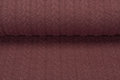 Gebreide kabel jacquard stof licht aubergine